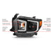 Anzo USA 111414 Projector Headlight Set; w/Plank Style Switchback; Black w/Amber; Pair; - Truck Part Superstore