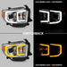 Anzo USA 111415 Projector Headlight Set; w/Plank Style Switchback; Chrome w/Amber; Pair; - Truck Part Superstore