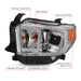 Anzo USA 111415 Projector Headlight Set; w/Plank Style Switchback; Chrome w/Amber; Pair; - Truck Part Superstore