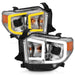 Anzo USA 111415 Projector Headlight Set; w/Plank Style Switchback; Chrome w/Amber; Pair; - Truck Part Superstore