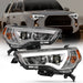 Anzo USA 111417 Projector Headlight Set; w/Plank Style Switchback; Chrome w/Amber; Pair; - Truck Part Superstore
