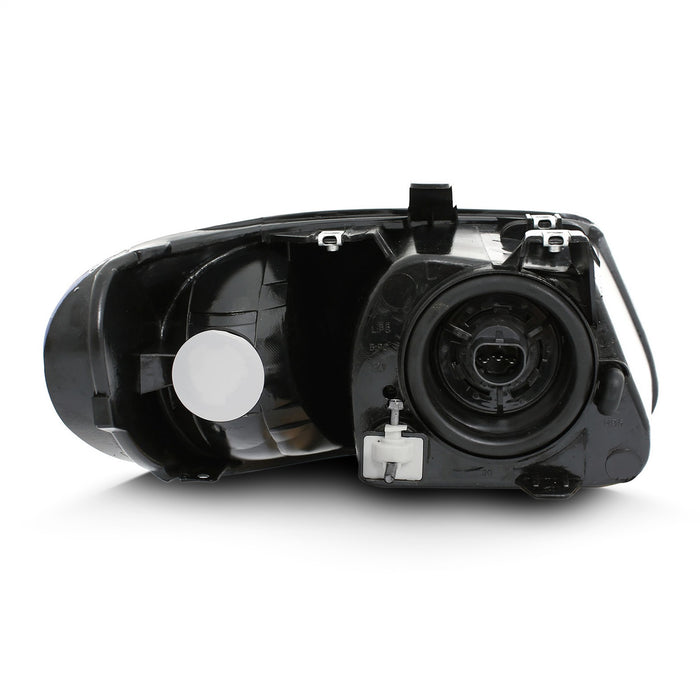 Anzo USA 111424 Crystal Headlight Set; Clear Lens; Chrome Housing; w/Amber; Pair; - Truck Part Superstore