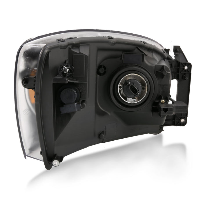 Anzo USA 111427 Crystal Headlight Set; Clear Lens; Black w/Amber Housing; Pair; - Truck Part Superstore