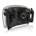 Anzo USA 111427 Crystal Headlight Set; Clear Lens; Black w/Amber Housing; Pair; - Truck Part Superstore