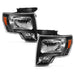 ANZO USA 111428 Crystal Headlight Black Amber - Truck Part Superstore