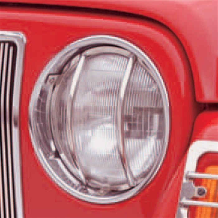 Rugged Ridge 11142.01 Euro Guard Kit Headlight Guard; Stainless Steel; - Truck Part Superstore