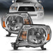 Anzo USA 111437 Crystal Headlight Set; Clear Lens; Chrome w/Amber Housing; Pair; - Truck Part Superstore