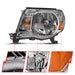 Anzo USA 111437 Crystal Headlight Set; Clear Lens; Chrome w/Amber Housing; Pair; - Truck Part Superstore