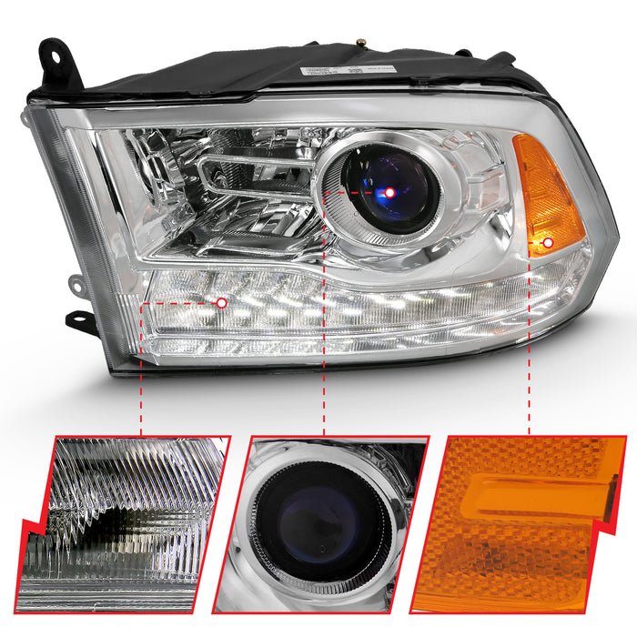 Anzo USA 111440 Projector Headlight Set w/Halo - Truck Part Superstore