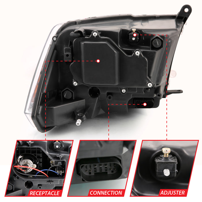 Anzo USA 111440 Projector Headlight Set w/Halo - Truck Part Superstore