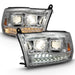 Anzo USA 111441 Projector Headlight Set; w/Switchback; Black w/Amber; Pair; - Truck Part Superstore