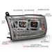 Anzo USA 111441 Projector Headlight Set; w/Switchback; Black w/Amber; Pair; - Truck Part Superstore