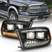 Anzo USA 111442 Projector Headlight Set; w/Switchback; Chrome w/Amber; Pair; - Truck Part Superstore