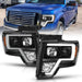 Anzo USA 111443 Projector Headlight Set; Light Bar H.L.; Black Amber; Pair; - Truck Part Superstore