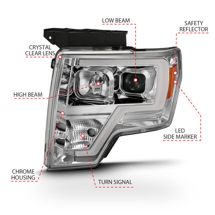 Anzo USA 111444 Projector Headlight Set - Truck Part Superstore