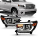 Anzo USA 111447 Projector Headlight Set; Light Bar H.L; w/Black Amber Lens; w/Halogen Bulb; - Truck Part Superstore