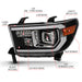 Anzo USA 111447 Projector Headlight Set; Light Bar H.L; w/Black Amber Lens; w/Halogen Bulb; - Truck Part Superstore
