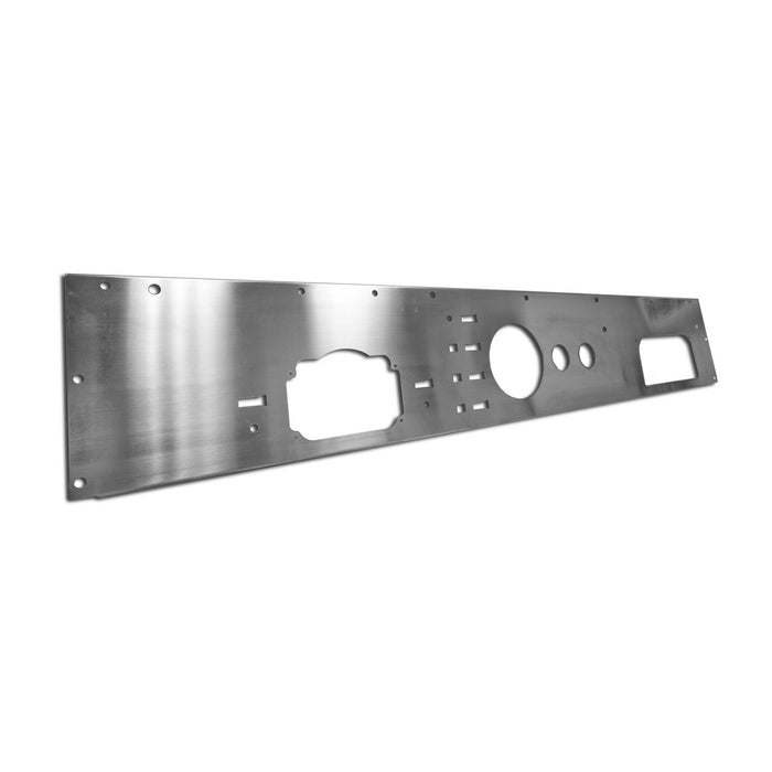 Rugged Ridge 11144.11 Replacement Dash Panel; Center; w/Precut Gauge Holes; Stainless Steel; - Truck Part Superstore