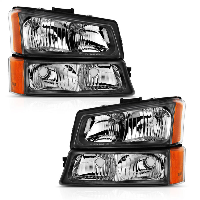 Anzo USA 111452 Crystal Headlight Set - Truck Part Superstore