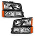 Anzo USA 111452 Crystal Headlight Set - Truck Part Superstore
