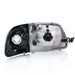 Anzo USA 111460 Crystal Headlight Set; Clear Lens; Black Housing; w/LED Parking Light; Pair; - Truck Part Superstore