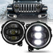 Anzo USA 111466 LED Projector Headlight; w/Plank Style Design; Black; Pair; - Truck Part Superstore