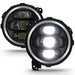 Anzo USA 111466 LED Projector Headlight; w/Plank Style Design; Black; Pair; - Truck Part Superstore