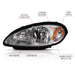Anzo USA 111472 Crystal Headlight Set; Clear Lens; Chrome w/Amber Housing; Pair; - Truck Part Superstore
