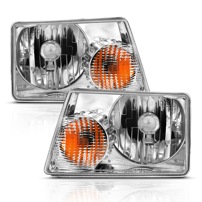 ANZO USA 111473 Crystal Headlight Chrome - Truck Part Superstore