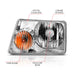 ANZO USA 111473 Crystal Headlight Chrome - Truck Part Superstore