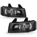 Anzo USA 111474 Crystal Headlight Set; Clear Lens; Black Housing; Pair; - Truck Part Superstore