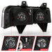 Anzo USA 111474 Crystal Headlight Set; Clear Lens; Black Housing; Pair; - Truck Part Superstore