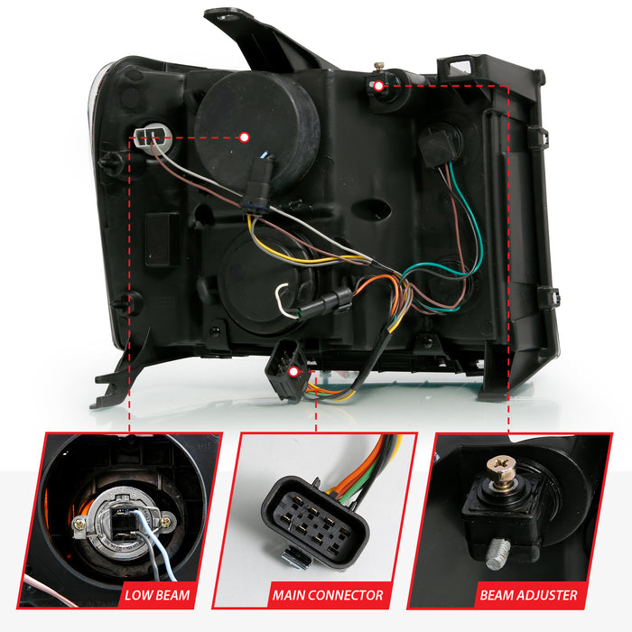 Anzo USA 111482 Projector Headlight Set - Truck Part Superstore
