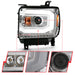 Anzo USA 111488 Projector Headlight Set; w/Plank Style Switchback; Chrome; Pair; - Truck Part Superstore