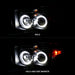 Anzo USA 111490 Projector Headlight Set w/Halo; Clear/Amber Lens; Black; Pair; - Truck Part Superstore