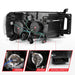 Anzo USA 111490 Projector Headlight Set w/Halo; Clear/Amber Lens; Black; Pair; - Truck Part Superstore