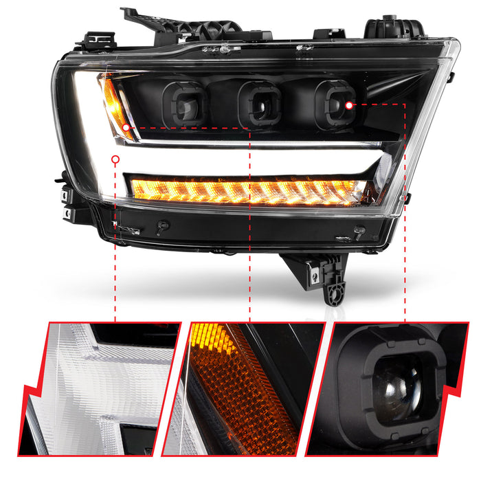Anzo USA 111494-R LED Projector Headlight - Truck Part Superstore