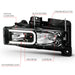 Anzo USA 111498 Crystal Headlight Set; Clear Lens; Chrome Housing; Pair; w/Light Bar; - Truck Part Superstore
