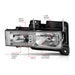 Anzo USA 111499 Crystal Headlight Set; Clear Lens; Black Housing; Pair; w/Light Bar; - Truck Part Superstore