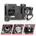 Anzo USA 111499 Crystal Headlight Set; Clear Lens; Black Housing; Pair; w/Light Bar; - Truck Part Superstore