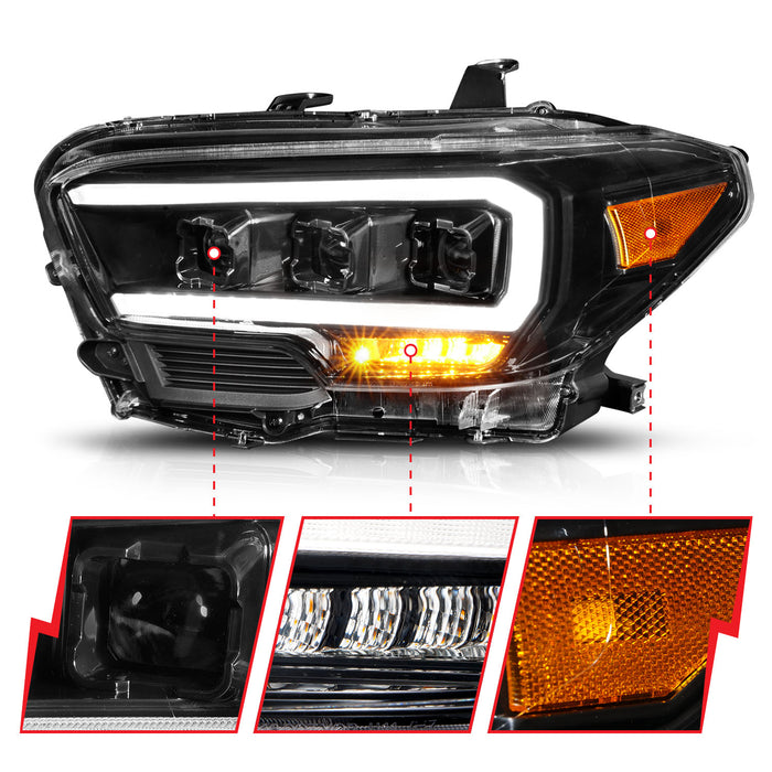 Anzo USA 111500 LED Projector Headlight; w/Black Housing; - Truck Part Superstore