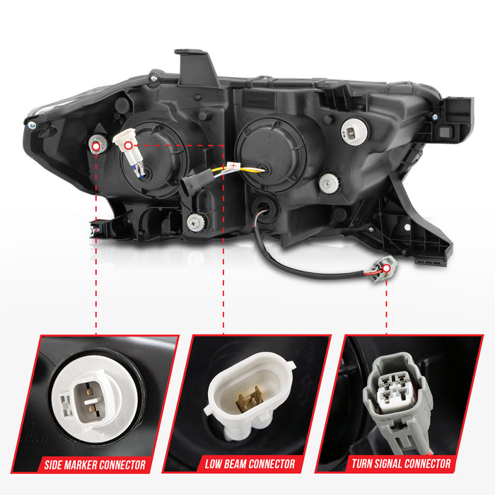 Anzo USA 111500 LED Projector Headlight; w/Black Housing; - Truck Part Superstore