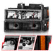 Anzo USA 111505 Crystal Headlight Set; Black Housing; w/Signal & Side Markers; 8 PCS; Set; - Truck Part Superstore