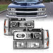 Anzo USA 111508 Crystal Headlight Set w/Halo - Truck Part Superstore
