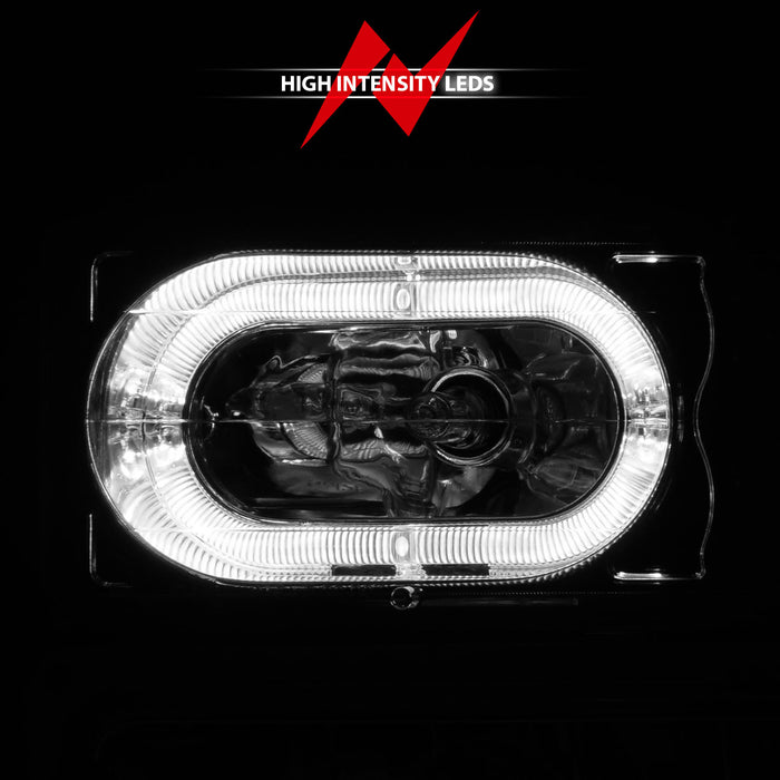 Anzo USA 111508 Crystal Headlight Set w/Halo - Truck Part Superstore