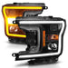 Anzo USA 111509 Projector Headlight Set; w/Plank Style Switchback; Black Housing; Pair; - Truck Part Superstore