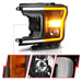Anzo USA 111509 Projector Headlight Set; w/Plank Style Switchback; Black Housing; Pair; - Truck Part Superstore