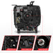 Anzo USA 111514 Projector Headlight Set w/Halo; Clear Lens; Chorme Housing; w/Light Bar; Pair; - Truck Part Superstore