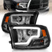 Anzo USA 111515 Crystal Headlight Set; Black Housing; Pair; w/Light Bar; - Truck Part Superstore