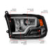 Anzo USA 111515 Crystal Headlight Set; Black Housing; Pair; w/Light Bar; - Truck Part Superstore